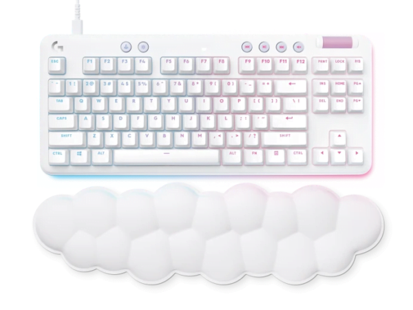 Teclado Logitech G713 Aurora White Linear  RGB 920-010670 (1511)