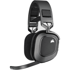 Auricular Corsair HS80 RGB Wireless Spatial Audio Carbon (5957)