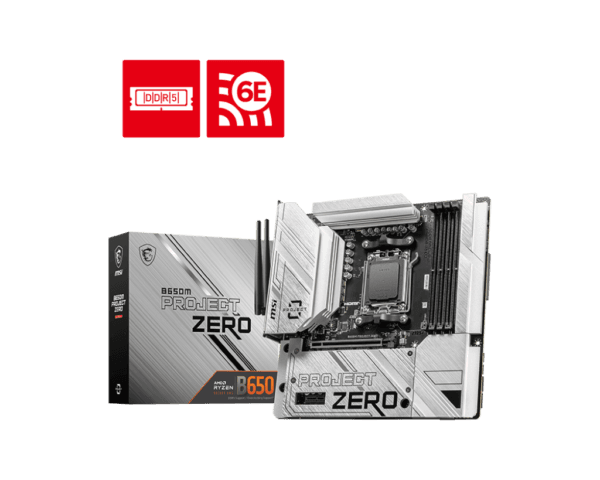 Mother MSI B650M PZ DDR5 AM5 c/back connectors (Serie 7000/8000) (6649)