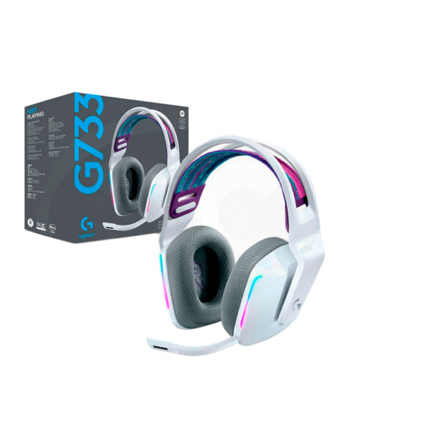 Auricular Wir c/Microfono Logitech G733 White RGB 981-000882