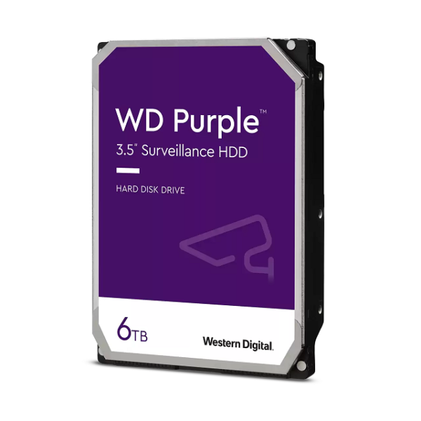 HD Western Digital Interno 6Tb SATA III Purple Surveillance 256Mb 5400 RPM