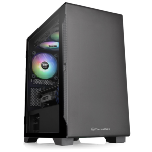 Gabinete TT S100 Mid-Tower TG Fan x1 Black (5084)
