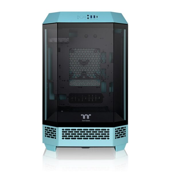 Gabinete TT The Tower 300 Mid-Tower TG x3 Fan x2 Turquoise (1075)