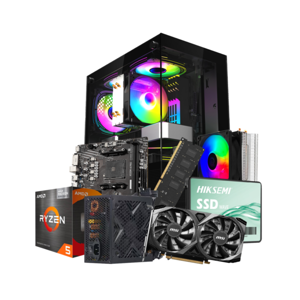 Pc Gamer Raptor AMD Ryzen 5-5500X3D 16G SSD 480Gb RTX 3060 12G PSU 750W 80+ (MSI)