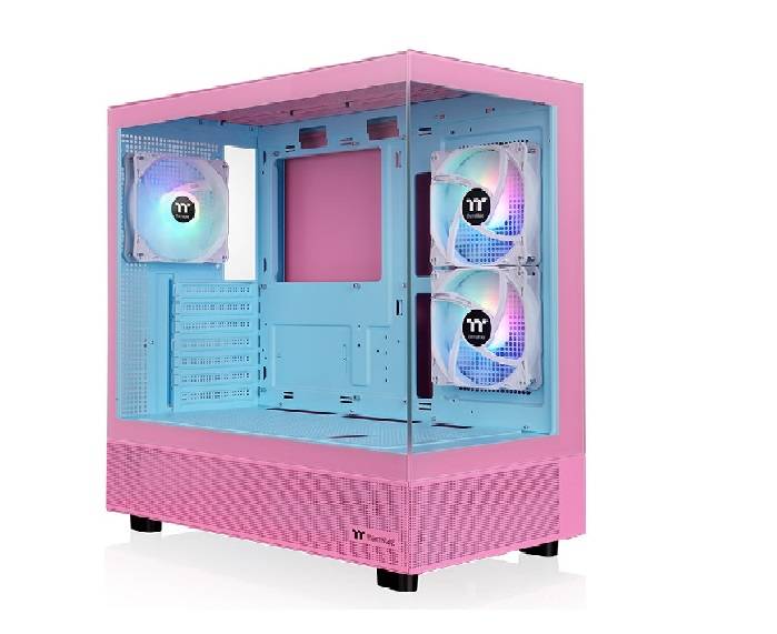 Gabinete TT View 270 Plus Mid-Tower TG x2 Fan ARGB x3 Bubble Pink (5806)