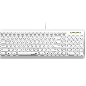 Teclado Genius SlimStar Q200,White,SP,USB (9893)