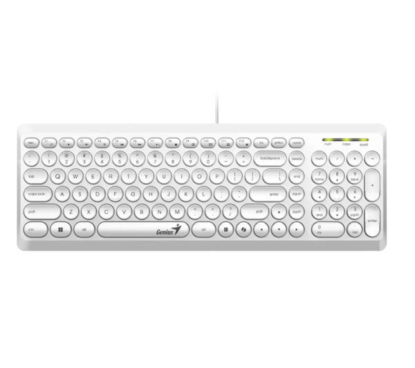 Teclado Genius SlimStar Q200,White,SP,USB (9893)