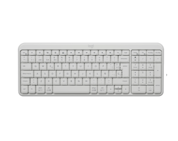 Teclado Logitech Bluetooth K250 Pebble White 920-013446