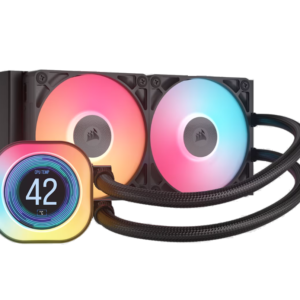 Water Cooling Corsair iCUE LINK TITAN 240 RX LCD 2x CPU Cooler 240mm Black (2949)