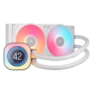 Water Cooling Corsair iCUE LINK TITAN 240 RX LCD 2x CPU Cooler 240mm White (2970)