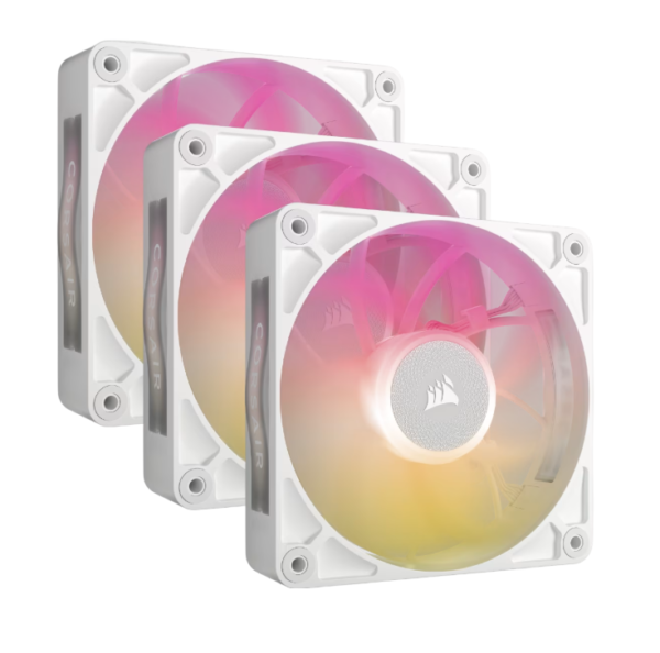 Fan Cooler Corsair iCUE LINK RX120 MAX RGB 120mm White Pack x3 ((3018)