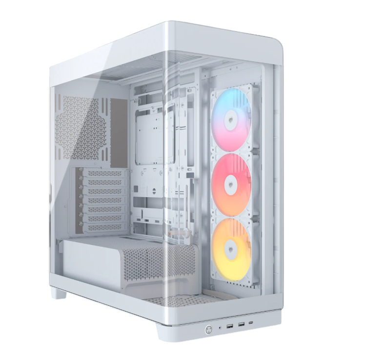 Gabinete Corsair FRAME 4500X RS-R ARGB Mid-Tower TG White (2787