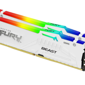 Memoria DDR5 Kingston 32GB (2x16GB) 5600 MHz FURY Beast White RGB EXPO (3701)